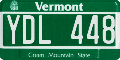 VT license plate YDL448