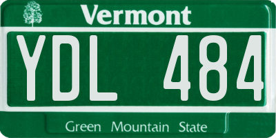 VT license plate YDL484