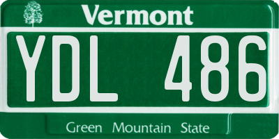VT license plate YDL486