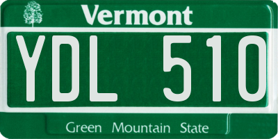 VT license plate YDL510