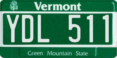 VT license plate YDL511