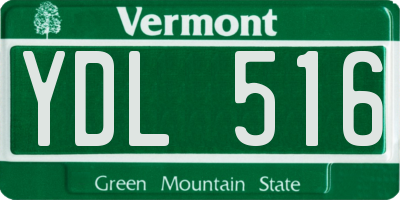 VT license plate YDL516