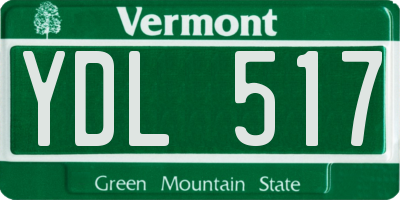 VT license plate YDL517