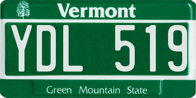 VT license plate YDL519