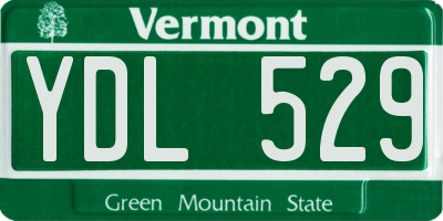 VT license plate YDL529