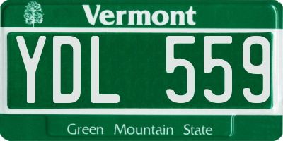 VT license plate YDL559