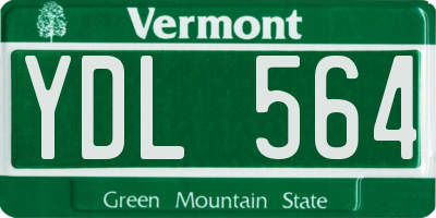 VT license plate YDL564