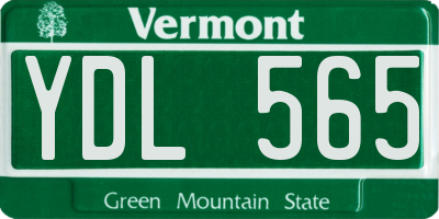 VT license plate YDL565