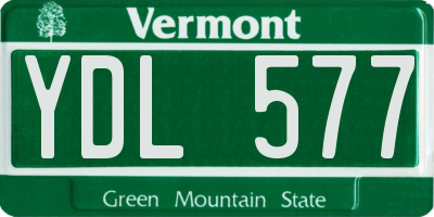 VT license plate YDL577