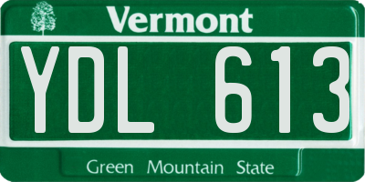 VT license plate YDL613
