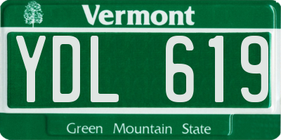 VT license plate YDL619