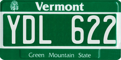 VT license plate YDL622