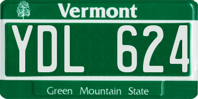 VT license plate YDL624