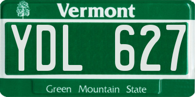 VT license plate YDL627