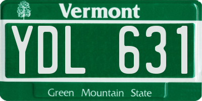 VT license plate YDL631