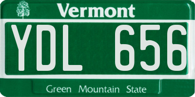 VT license plate YDL656