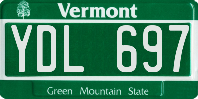 VT license plate YDL697