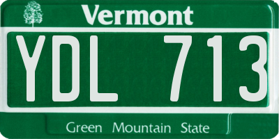 VT license plate YDL713