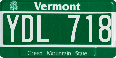 VT license plate YDL718