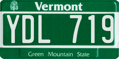 VT license plate YDL719