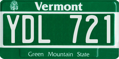 VT license plate YDL721