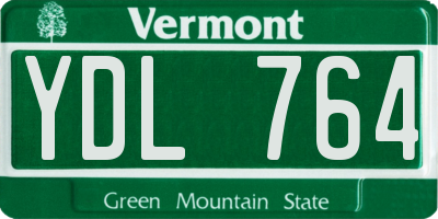 VT license plate YDL764