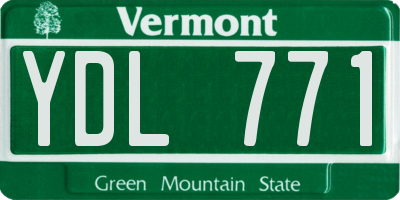 VT license plate YDL771
