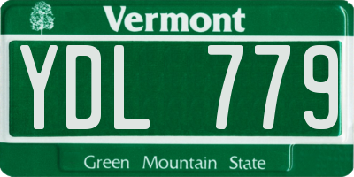 VT license plate YDL779