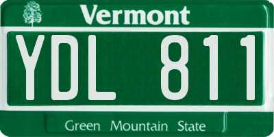 VT license plate YDL811