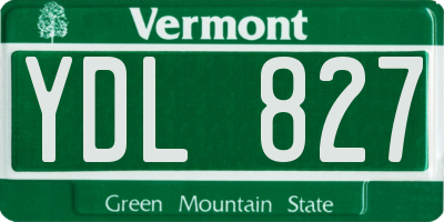VT license plate YDL827
