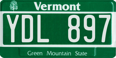 VT license plate YDL897