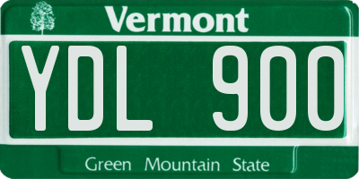 VT license plate YDL900