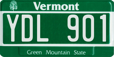 VT license plate YDL901