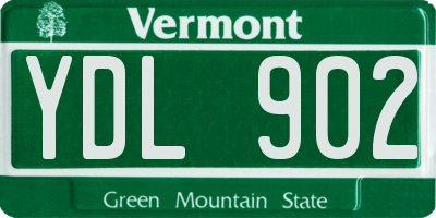 VT license plate YDL902