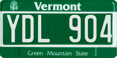 VT license plate YDL904