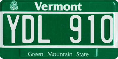 VT license plate YDL910
