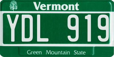 VT license plate YDL919