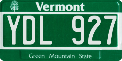 VT license plate YDL927