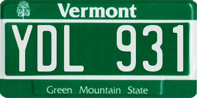 VT license plate YDL931