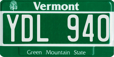 VT license plate YDL940