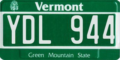 VT license plate YDL944