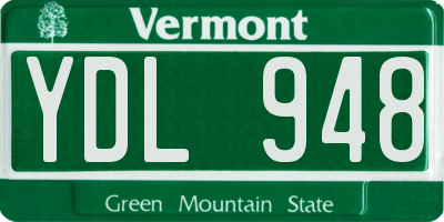 VT license plate YDL948
