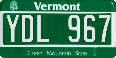 VT license plate YDL967