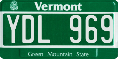 VT license plate YDL969