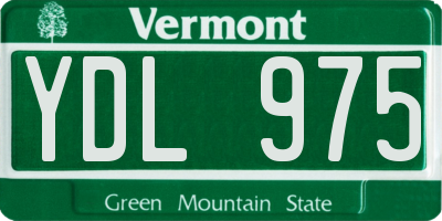 VT license plate YDL975