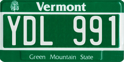 VT license plate YDL991