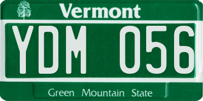 VT license plate YDM056