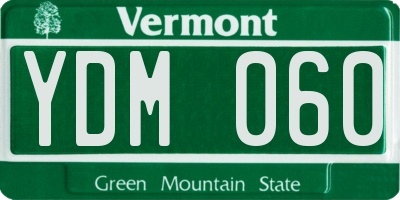VT license plate YDM060