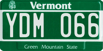 VT license plate YDM066