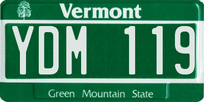 VT license plate YDM119